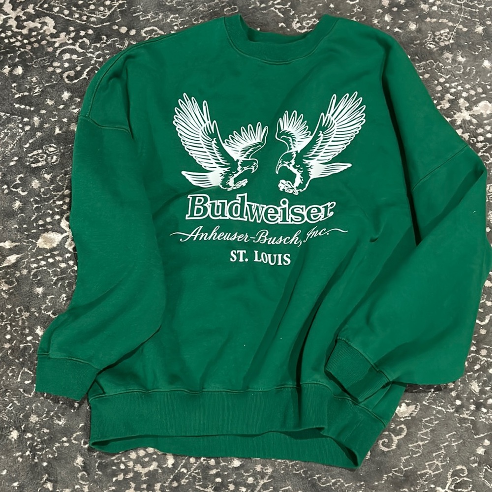 Green Budweiser Sweatshirt